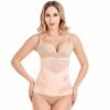 Woman wearing 3 in 1 postpartum belt with 3-piece mother belly support belts for postpartum recovery and abdominal support.